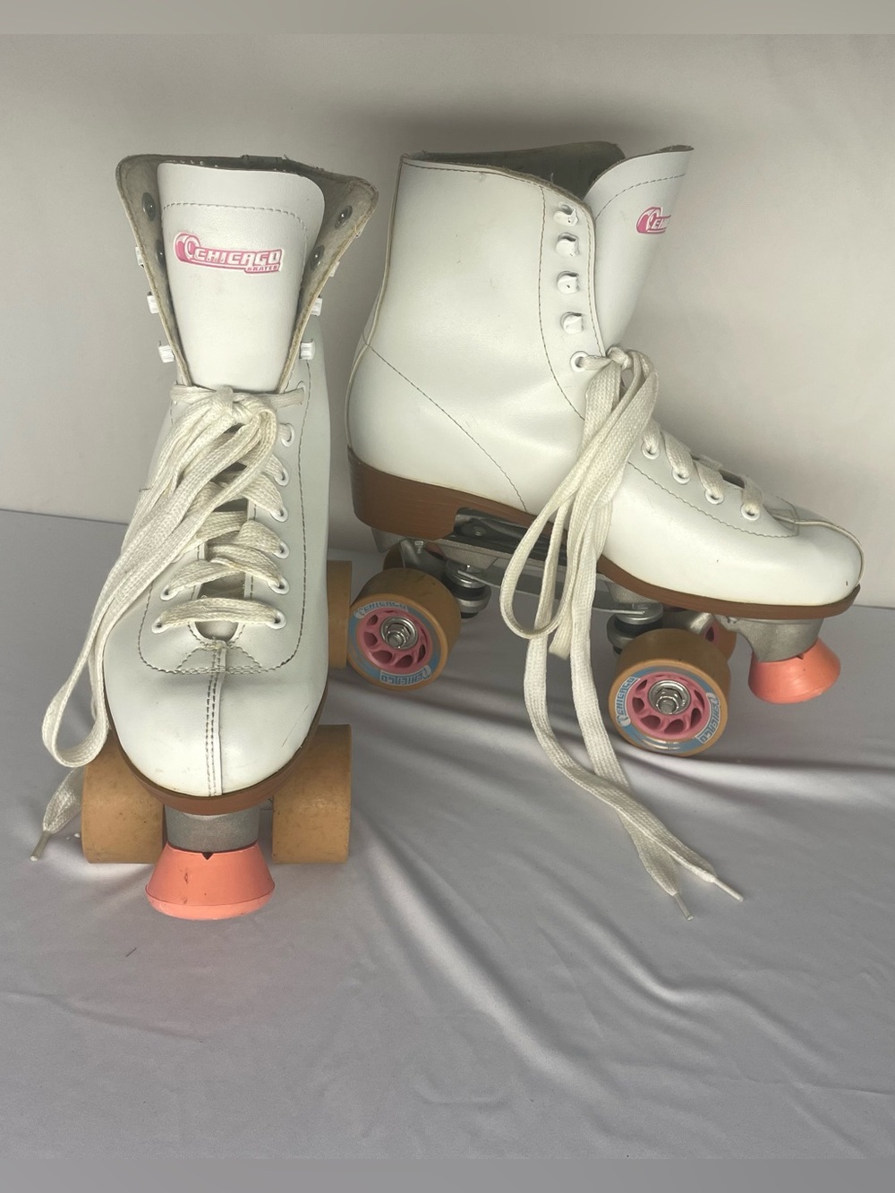 Women's Chicago Deluxe Leather Rink Skates 9 - White